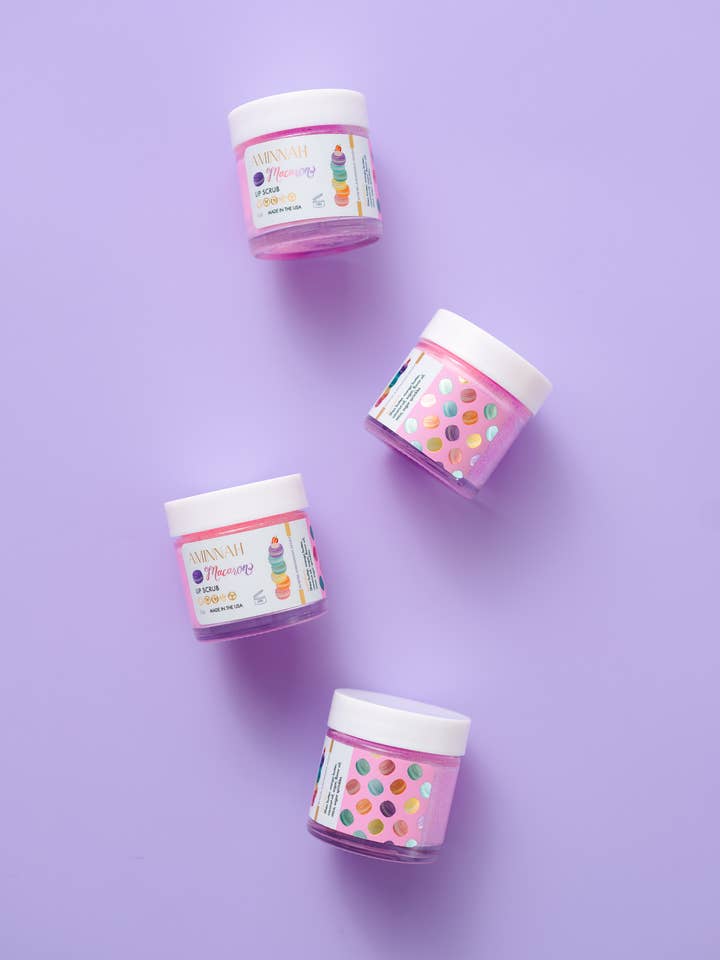 Macaron Lip Scrub for wholesale by AMINNAH
