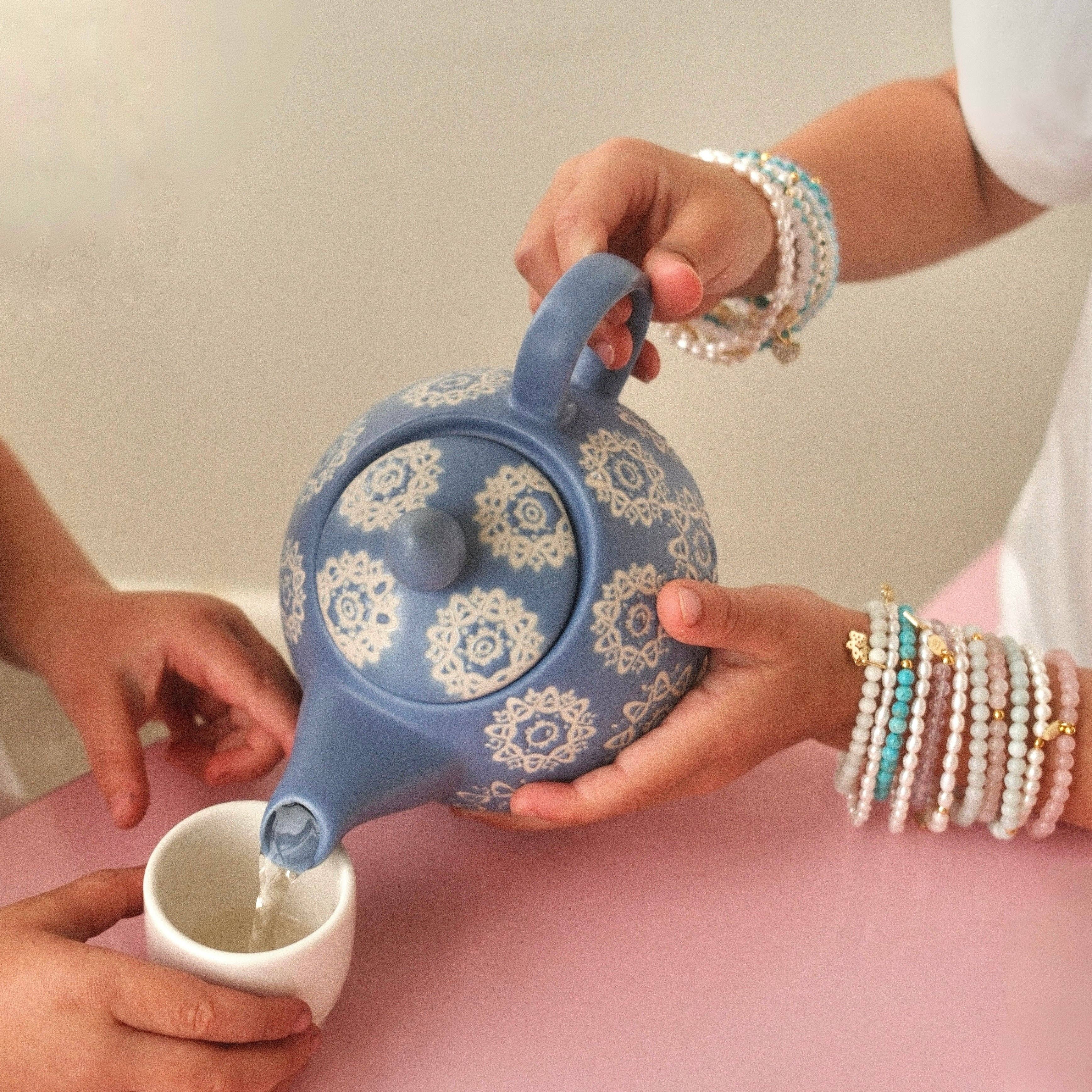 fyb jewelry - Wholesale Charm/Dangle Bracelet - AMAZONITE PAWPRINT CHARM BRACELET2