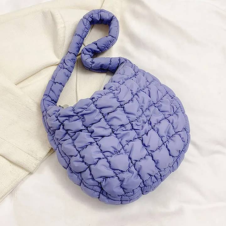 Sensibling Corp. - Wholesale Shoulder Bag - Women's - Quilted Puffer Tote / Shoulder Bag Cloud Bag4
