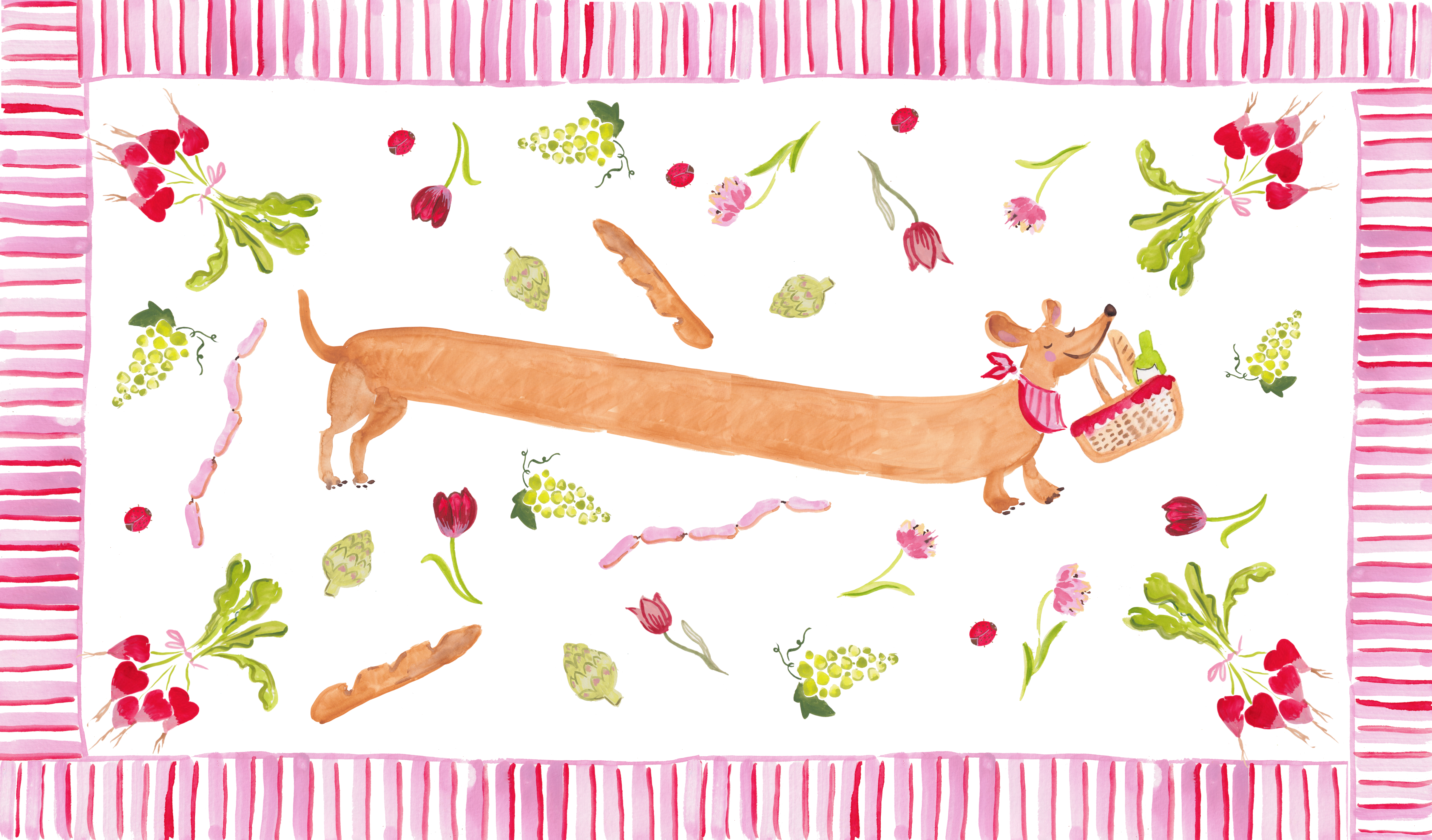 Ofelia Botella – wholesale Tablecloth – The Picnic Parade Tablecloth6