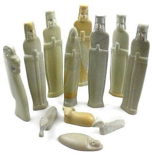 Global Crafts - Wholesale Nativity Scene Decor - Kenya Kisii Soapstone Nativity 12 piece Set6
