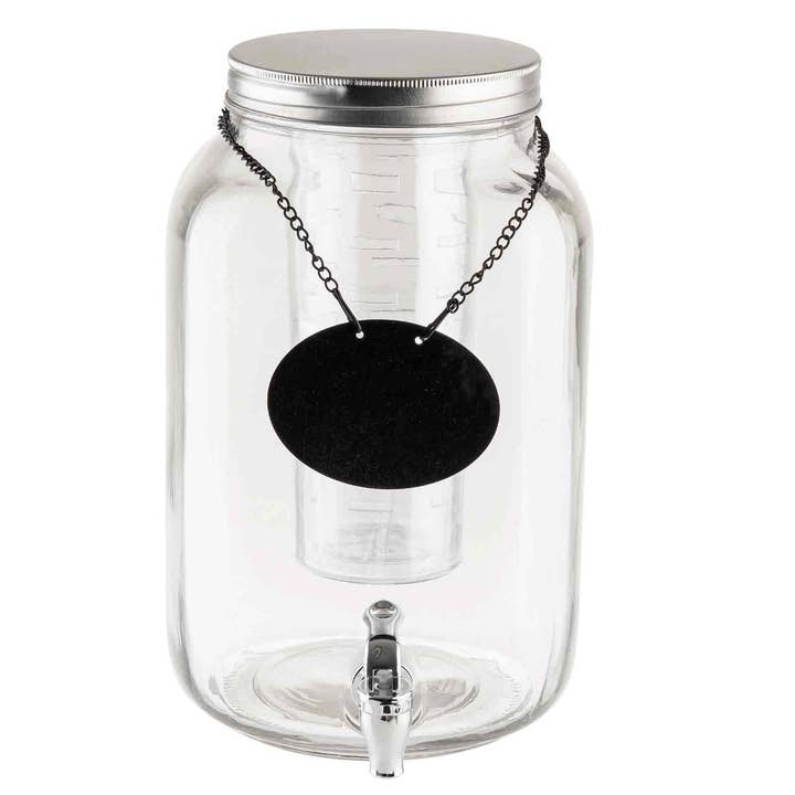 Distributeur de boissons en verre Mason Jar de 2 gallons pour la vente par TableCraft Products Company
