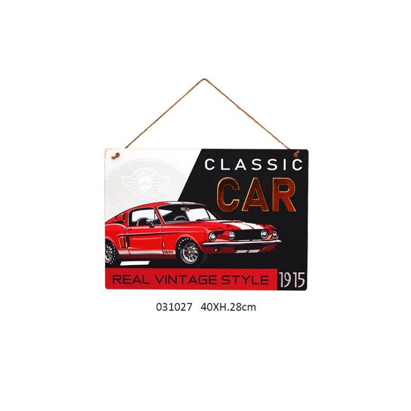 Faye - Wholesale Wall Accent - Classic Cars Wall Decor 40 X 0.05 X H.28 cm0