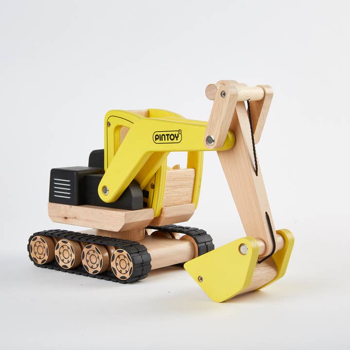 Uniche Collective - Wholesale Wood Toy - Kids - PINTOY Digger