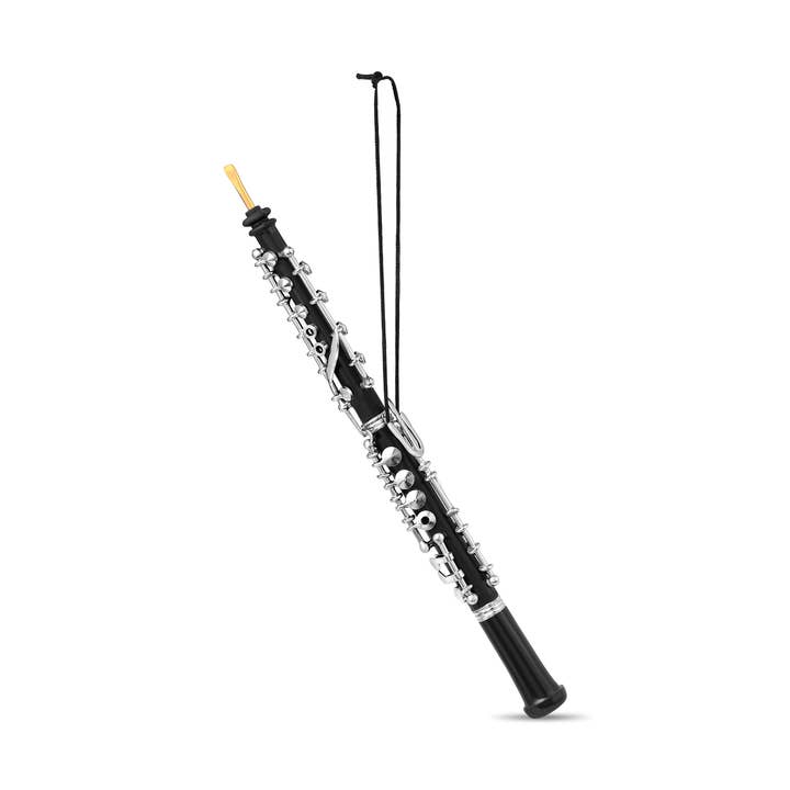 6.25" Black Oboe Ornament for wholesale by Broadway Gifts Co
