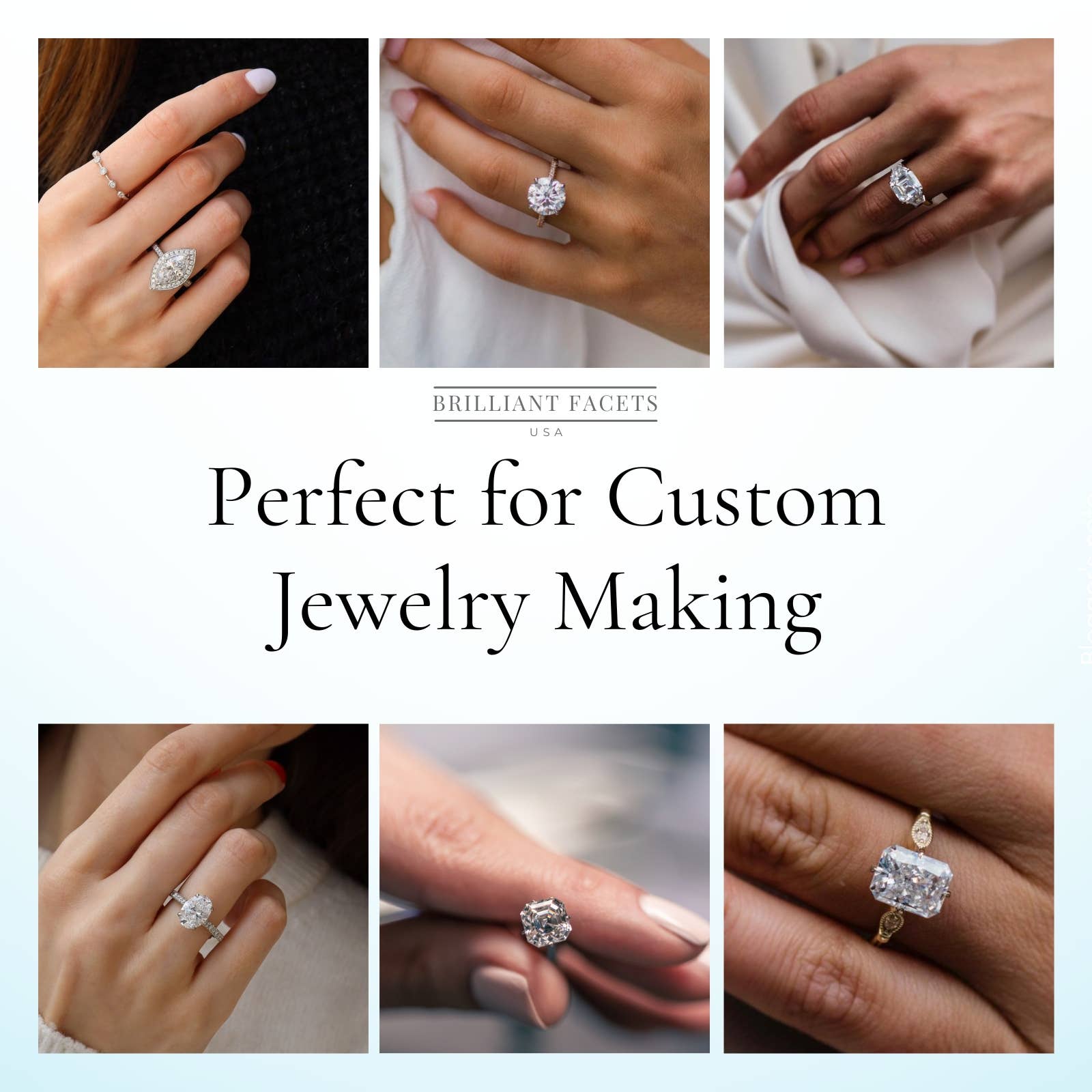 DV Custom Jewelry USA - Wholesale Single Stone/Solitaire Ring - Radiant 1-5 CT Loose Lab Grown Diamond (E-F/ VVS-VS) w/ IGI4