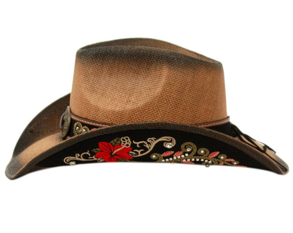 Epoch hats – wholesale Cowboy hat – Unisex – Western Cowboy Hat With Stone Badge5