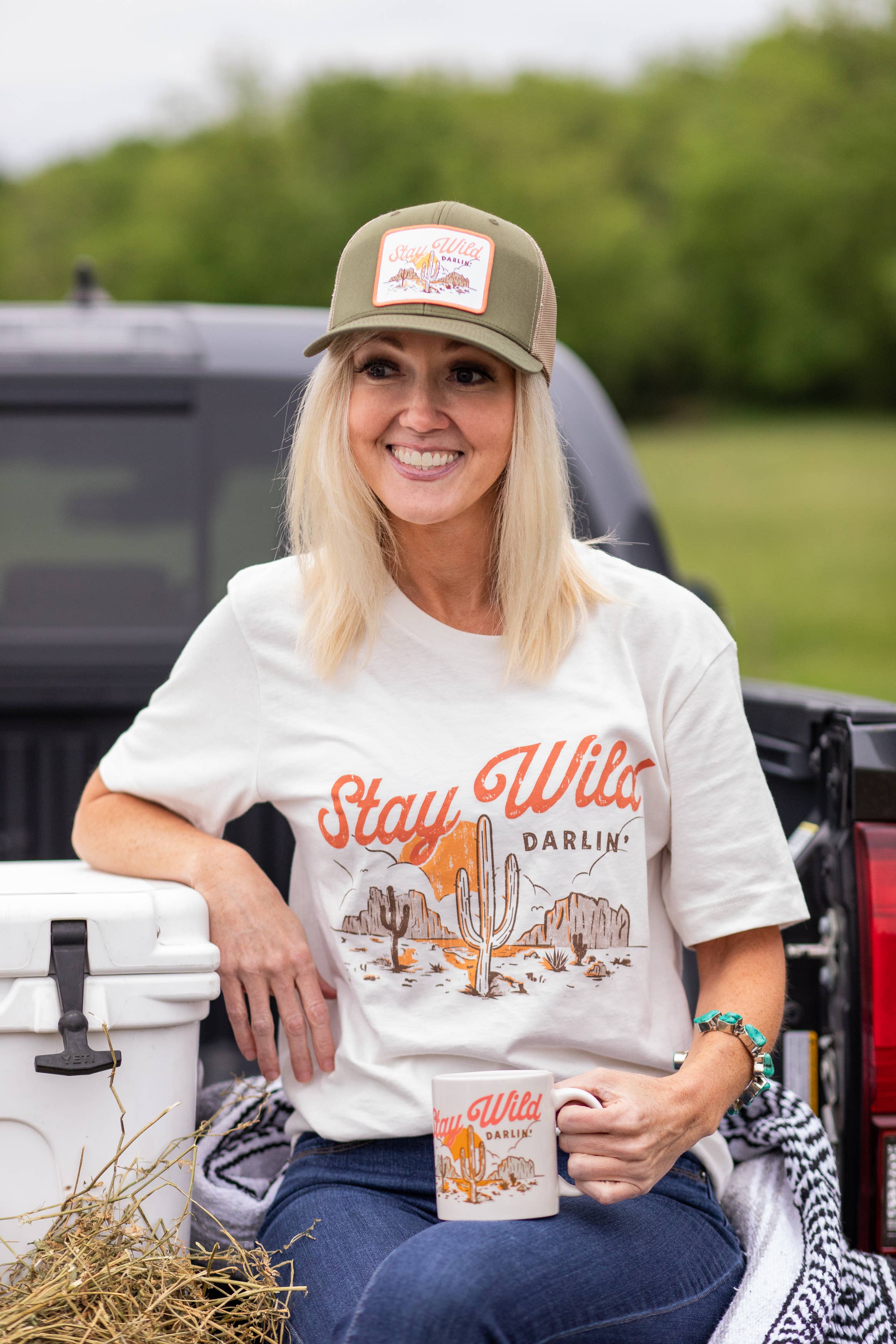 SOUTHERN FRIED DESIGN BARN - Wholesale Screen Printed T-Shirt - Women's - Stay Wild Darlin' Shirt3