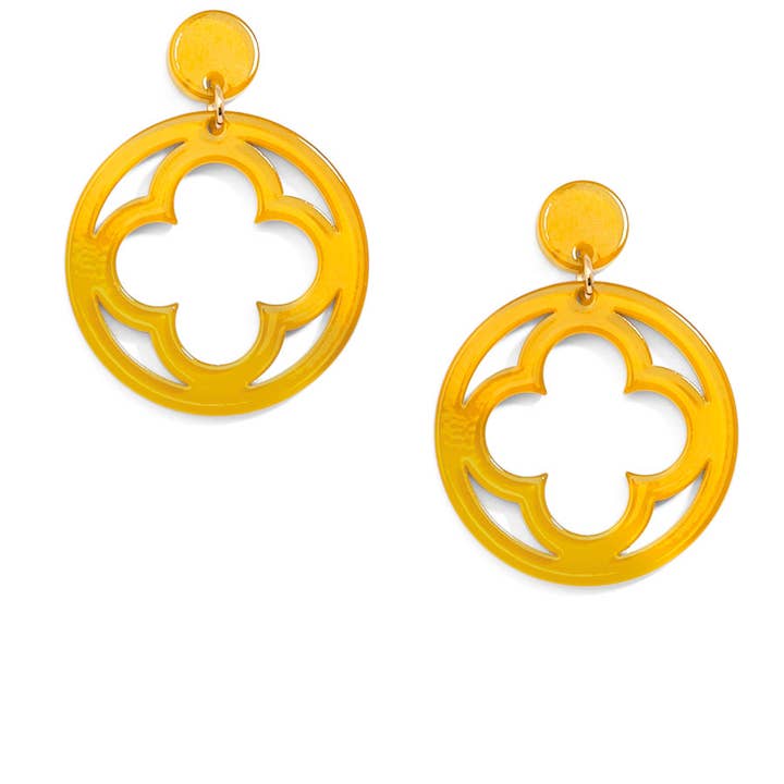 ZENZII Jewelry - Wholesale Dangle Earrings - Open Clover Drop Earring37