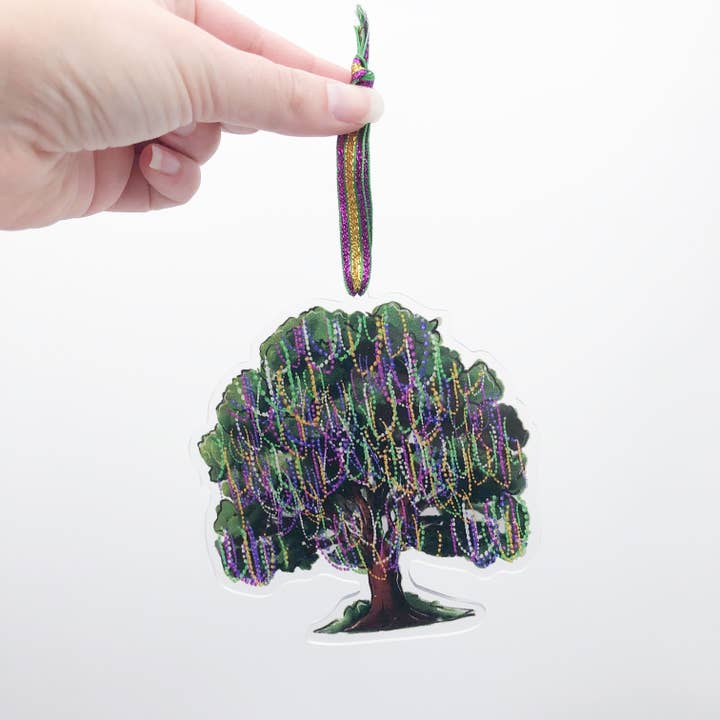 Home Malone - Wholesale Ornament - Acrylic Mardi Gras Bead Tree Ornament - Christmas Tree Decor