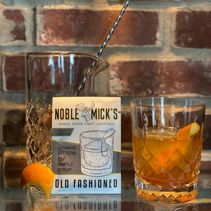 Noble Mick's - Craft Beverage Company - Wholesale Cocktail Mix/Syrup - Old Fashioned Single Serve Craft Cocktail