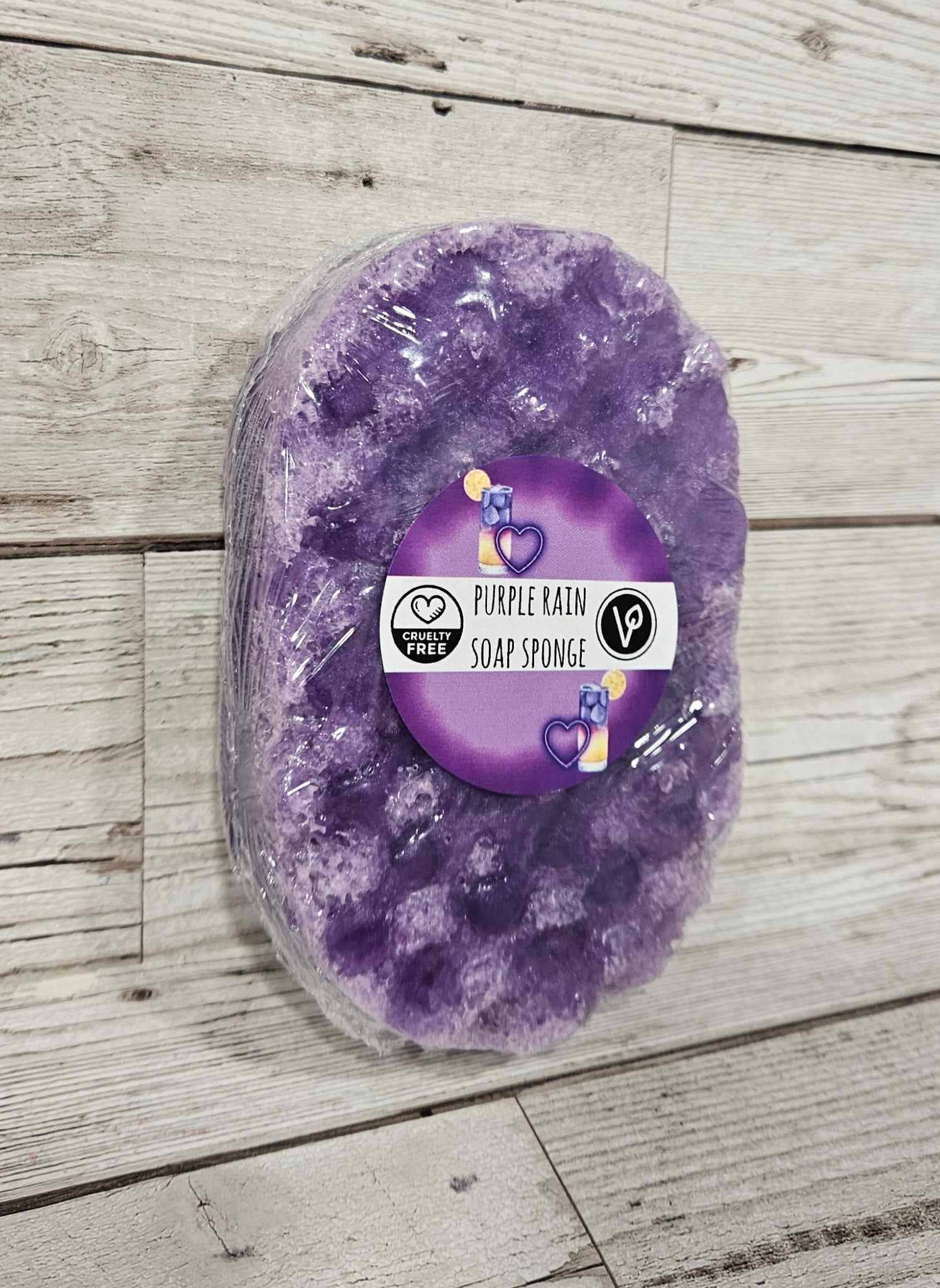 The Soap Sisters - Wholesale Bath Pouf/Sponge - Purple Rain Exfoliating Soap Sponge1