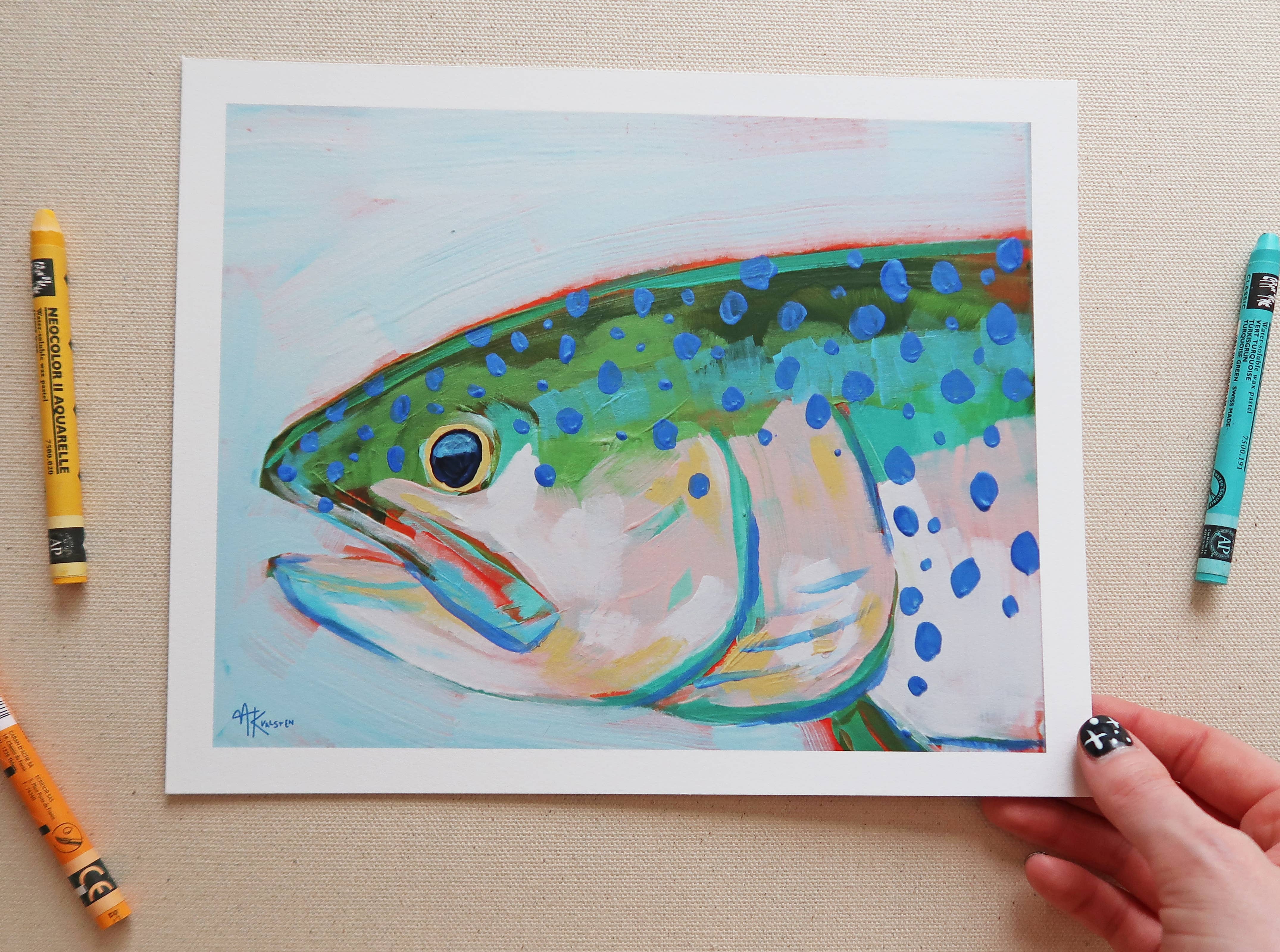 Mckenzie Kvalsten - Wholesale Art Print - Fine Art Print Trout Variety Pack of Three2