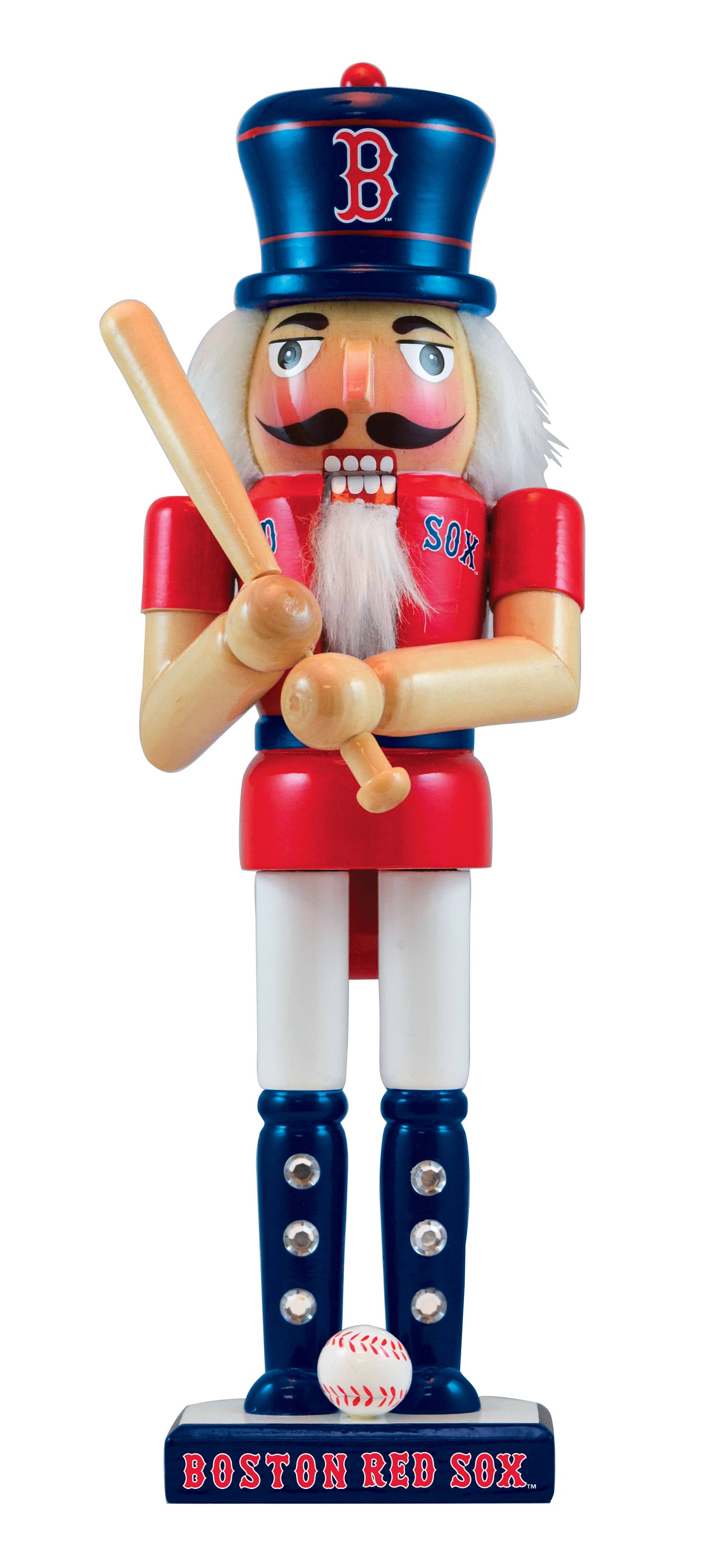 Masterpieces Puzzles - Wholesale Holiday Nutcracker - Boston Red Sox - Collectible Nutcracker0