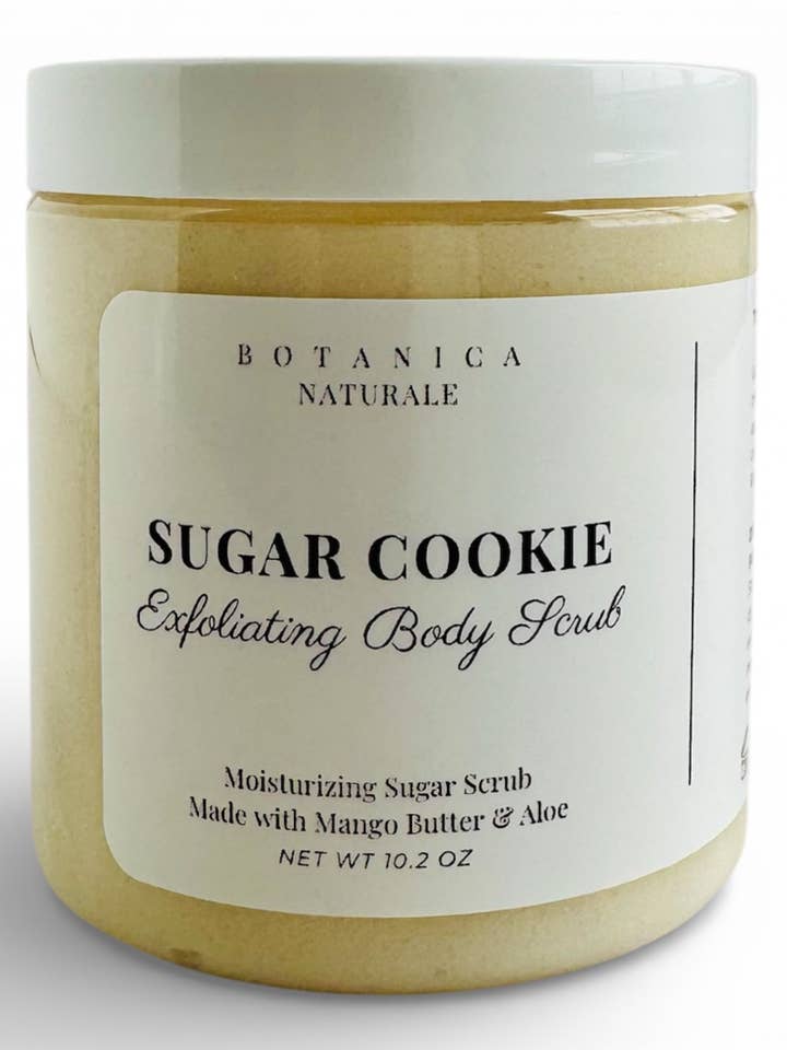 Sugar Cookie Exfoliating Body Scrub for wholesale by Botanica Naturale