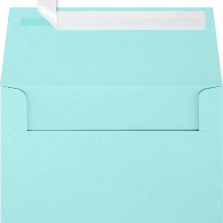 JAM A6 Envelopes, Seafoam Blue, Peel & Press, 50/PK for wholesale by JAM PAPER