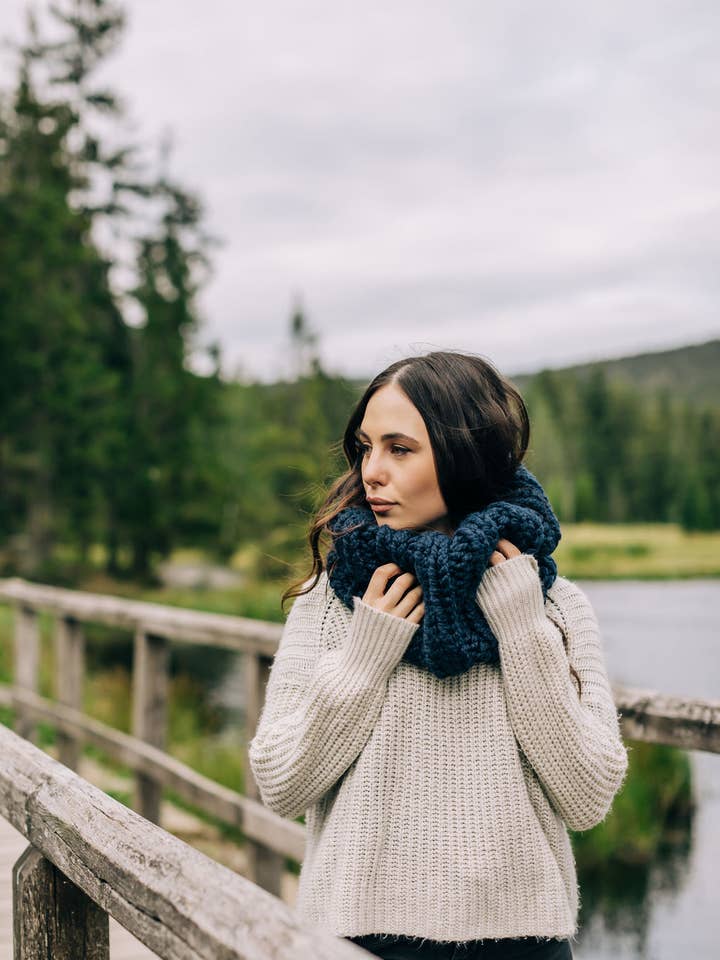 Cozy Chunky Cowl for wholesale by Cristin Rae Knits