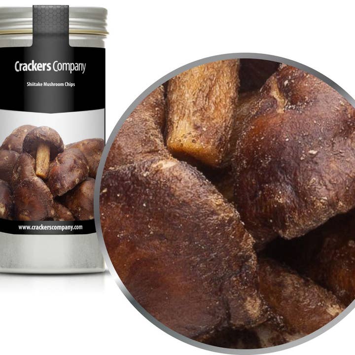 Batatas fritas de cogumelos Shiitake. PU com 40 unidades. e 30g de conteúdo por pc por atacado de CrackersCompany
