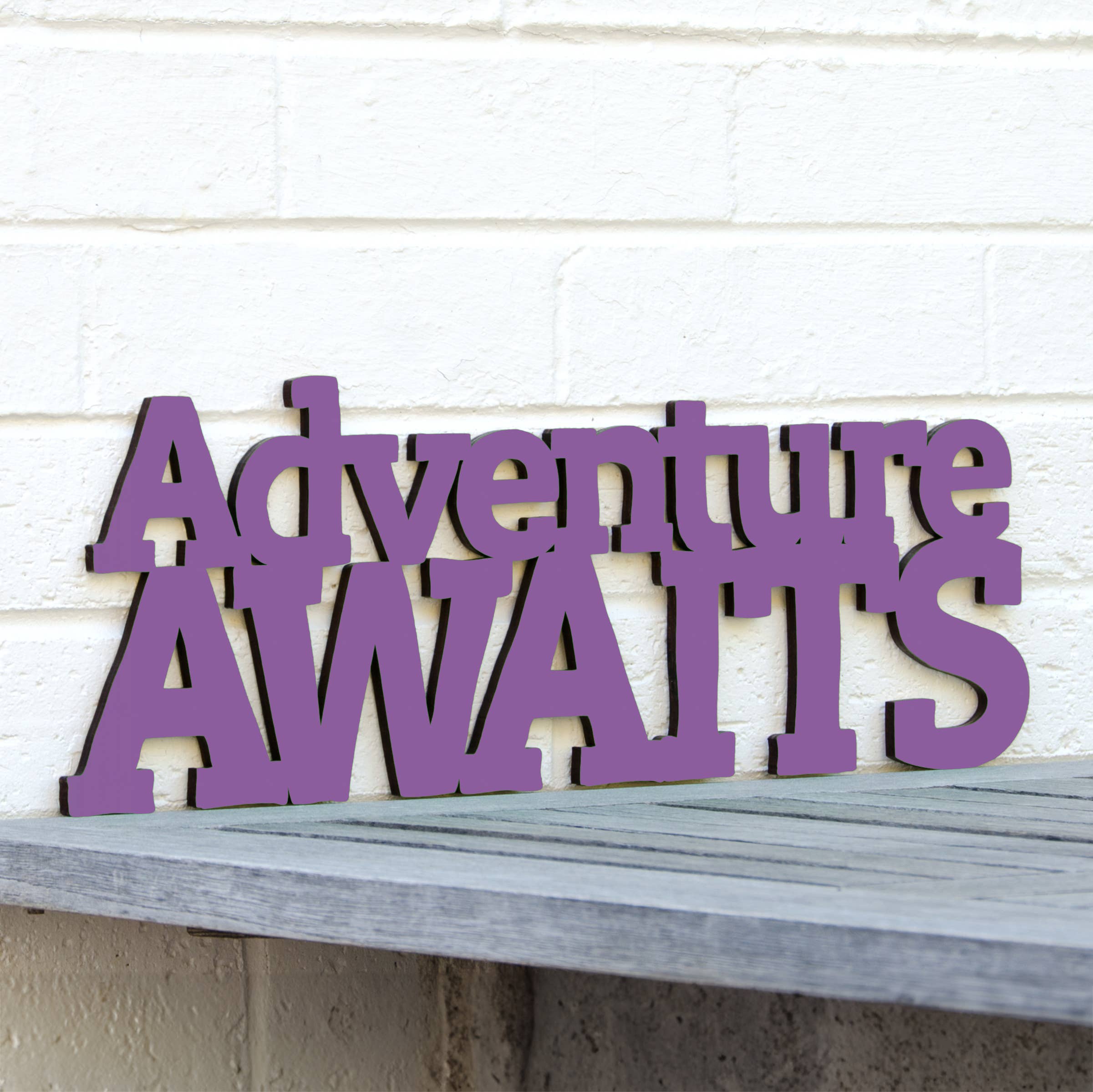 Spunky Fluff - Wholesale Wall Sign - Adventure Awaits Outdoor Lover Wall Art Sign17