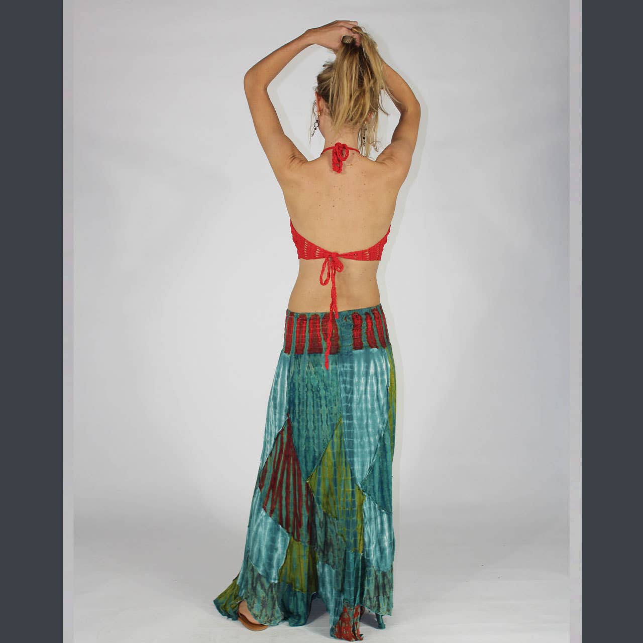 Jayli Clothing - Wholesale Skirt - Women's - Psychedelic Stitch Maxi Skirt5