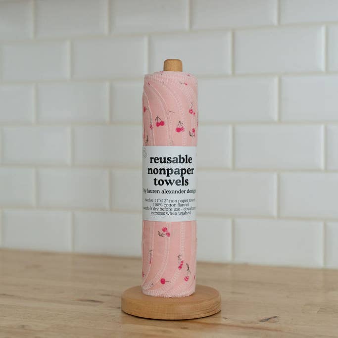 Lauren Alexander Designs - Wholesale Paper Towels - Reusable Paper Towels - Cherry Berry1