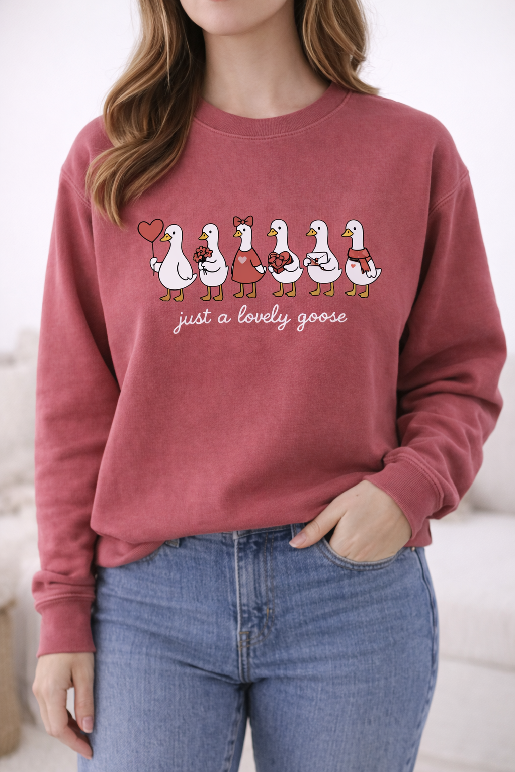 KNOTS + NOOK - Wholesale Graphic Sweatshirt - Women's - LOVELY GEESE SWEATSHIRT4