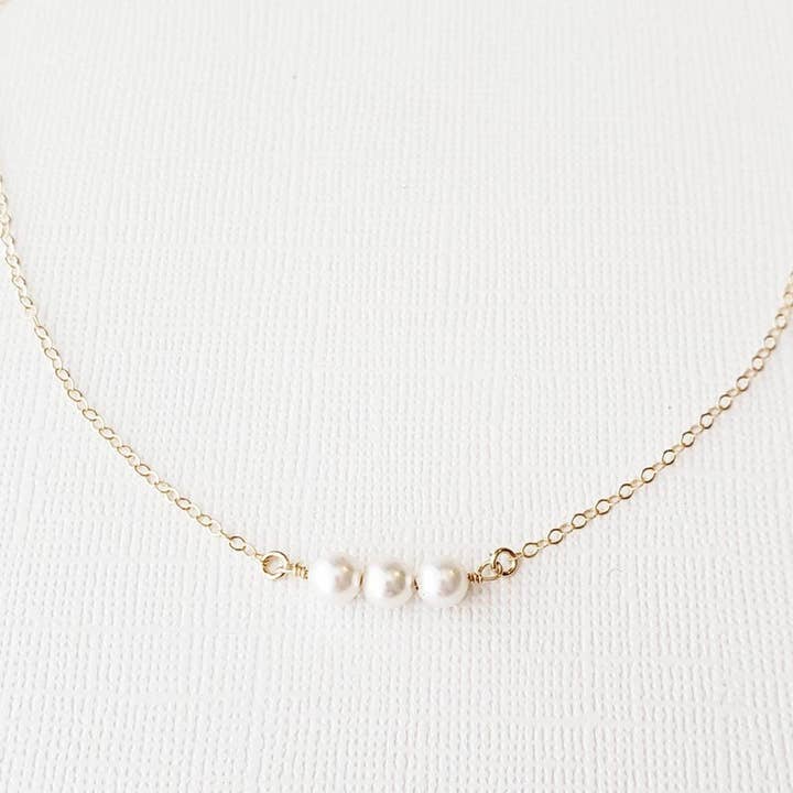 Tre pärlor Halsband för wholesale av Aden + Claire Jewelry