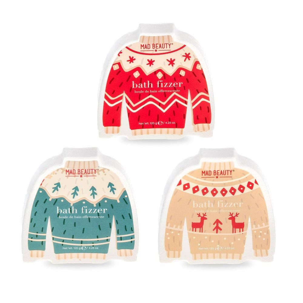 Mad Beauty USA LLC - Wholesale Bath Bomb/Fizz - Mad Beauty Nordic Jumper Fizzer Display1
