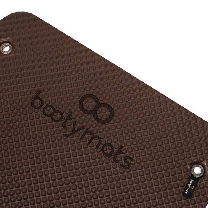 Bootymats - Wholesale Yoga Mat - Oversized extra padded pilates mat. Brown