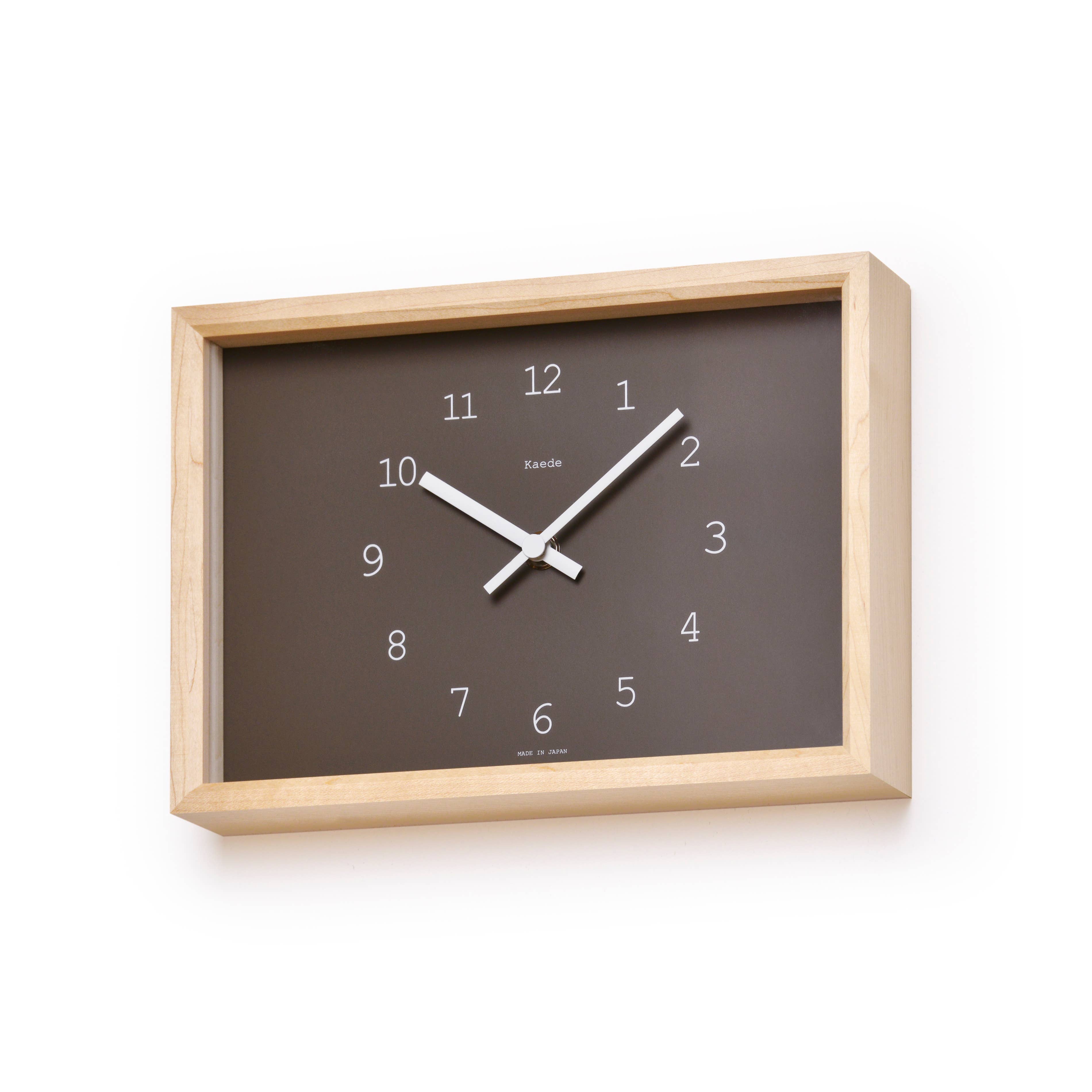 Lemnos - Wholesale Wall Clock - Lemnos Kaede - Brown1
