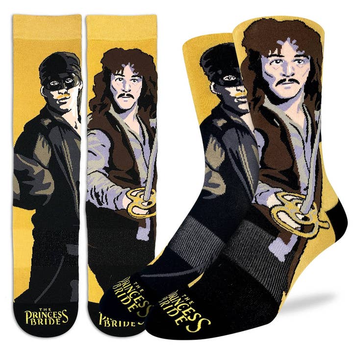 Men's The Princess Bride, Westley & Inigo Montoya Socks for wholesale by Good Luck Sock