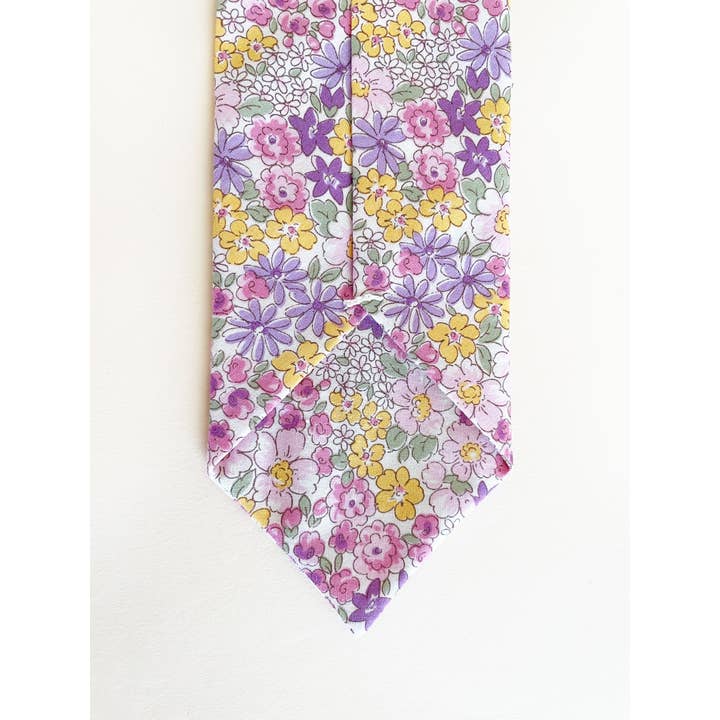 ELSE - Wholesale Necktie - Men's - Purple Floral Neckties For Men, Ties With Purple Flowers3
