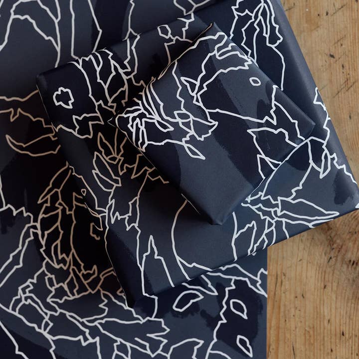 Iris Gift Wrap for wholesale by Verity Burton