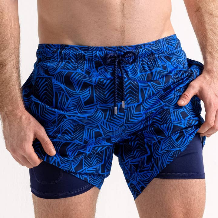 Men’s Premium Compression-Lined Hybrid Shorts – Enigma for wholesale by CAPELLE MIAMI