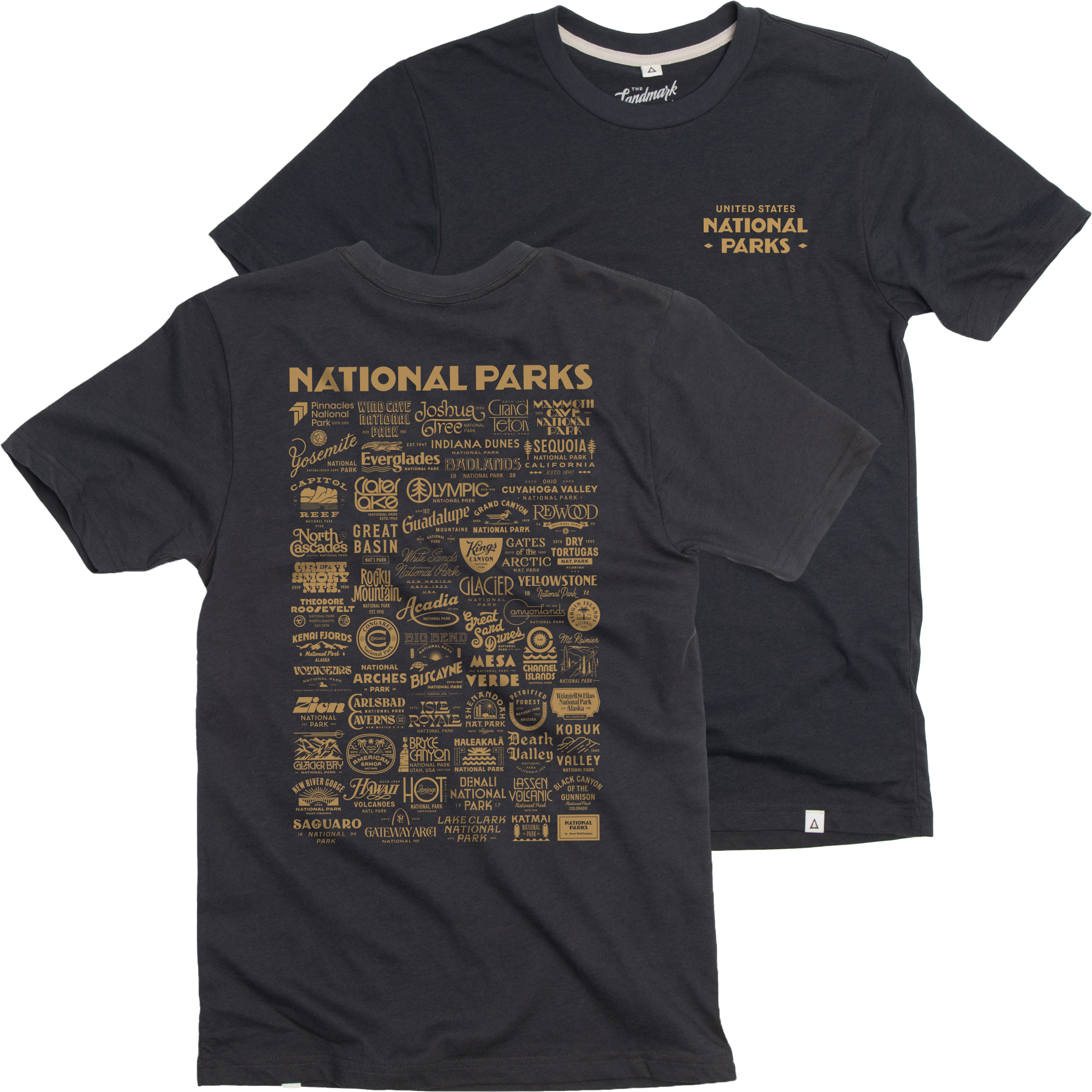 The Landmark Project - Vente T-shirt sérigraphié – unisexe - T-shirt National Park Type1