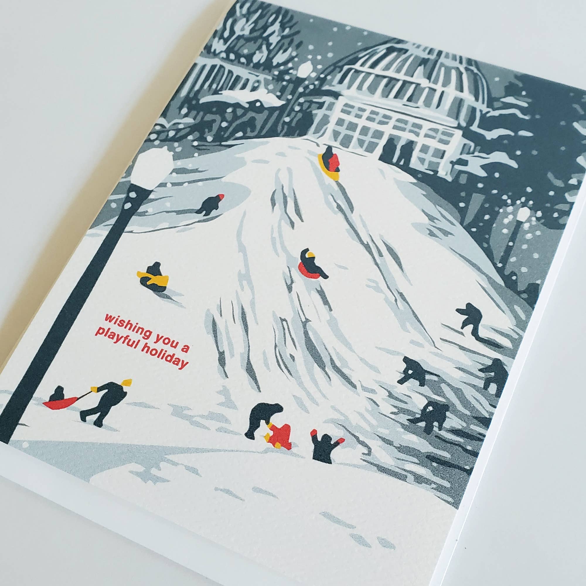 Little Green - Vendita all'ingrosso Biglietti di auguri di Natale - Wising You A Playful Holiday, biglietto di auguri natalizio2