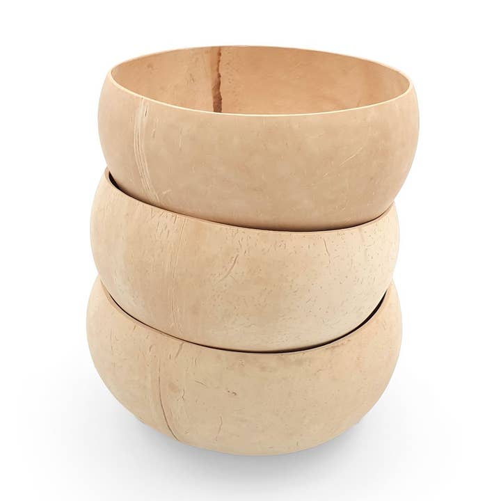 Coconut Bowl Natural White for wholesale by FERN