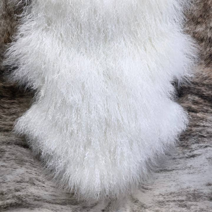 Western Linens - Venta al por mayor Alfombra pequeña - Piel de oveja tibetana de angora mongol