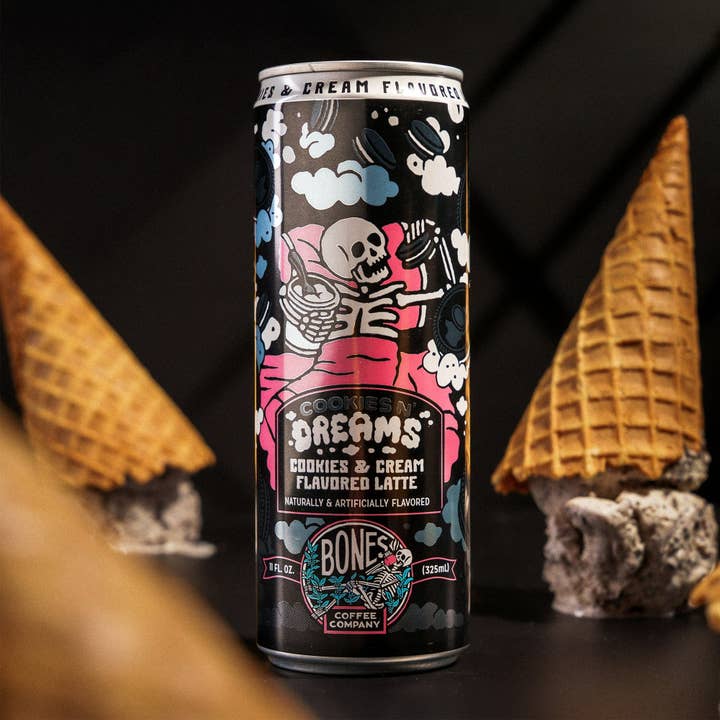 Bones Coffee Company - Wholesale Iced Coffee/Cold Brew - Cookies N' Dreams Latte | 12-Pack | Flavored Coffee4