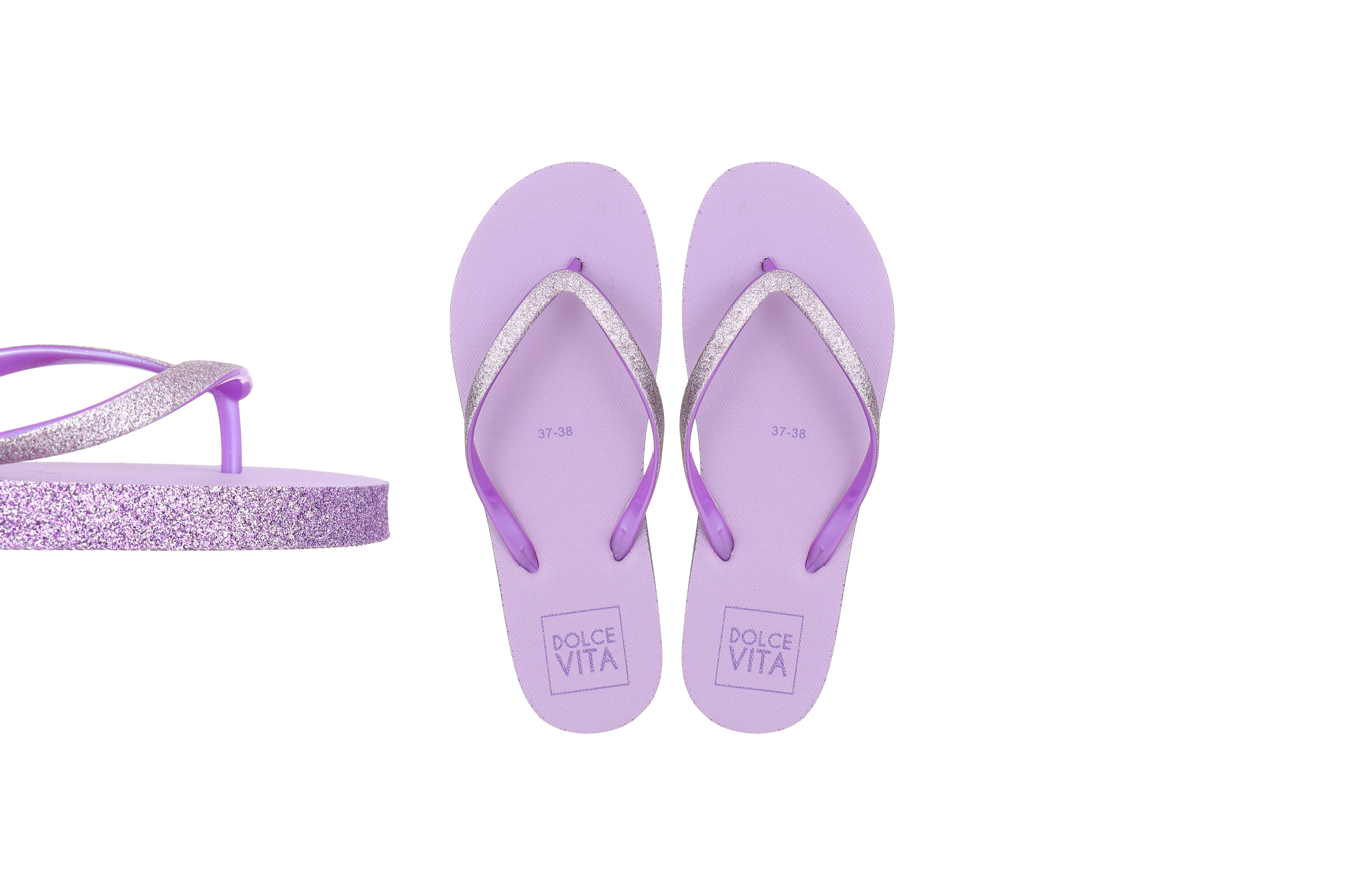 STELLA GREEN - Vente Tongs – femme - Coffret Glitter Collection : 48 tongs pailletées avec pochettes assorties5