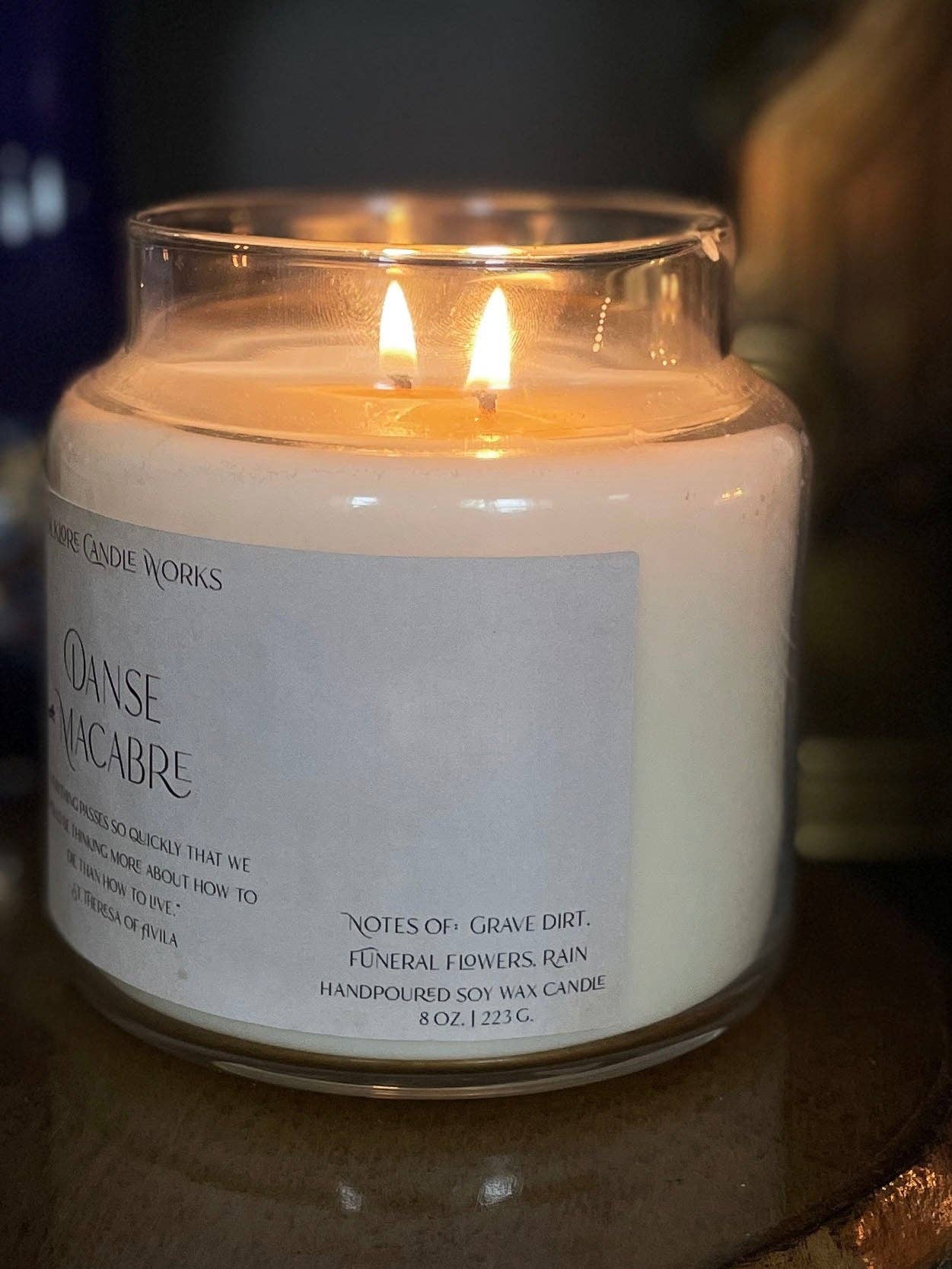 Folklore Candle Works - Wholesale Jar/filled candle - Danse Macabre || 16 oz. Gothic Candle | Rain Scent4