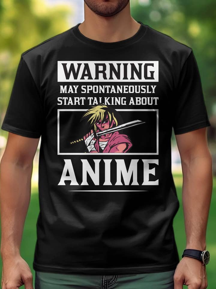 Men's Round Neck T-Shirt | Warning anime for wholesale by IALD