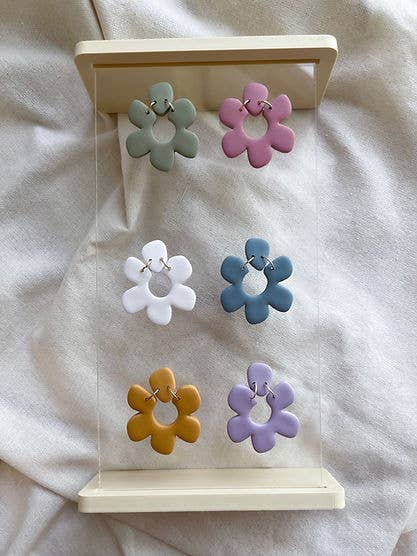 Statement Floral Studs for wholesale by Eden + Clay by Ana Denae