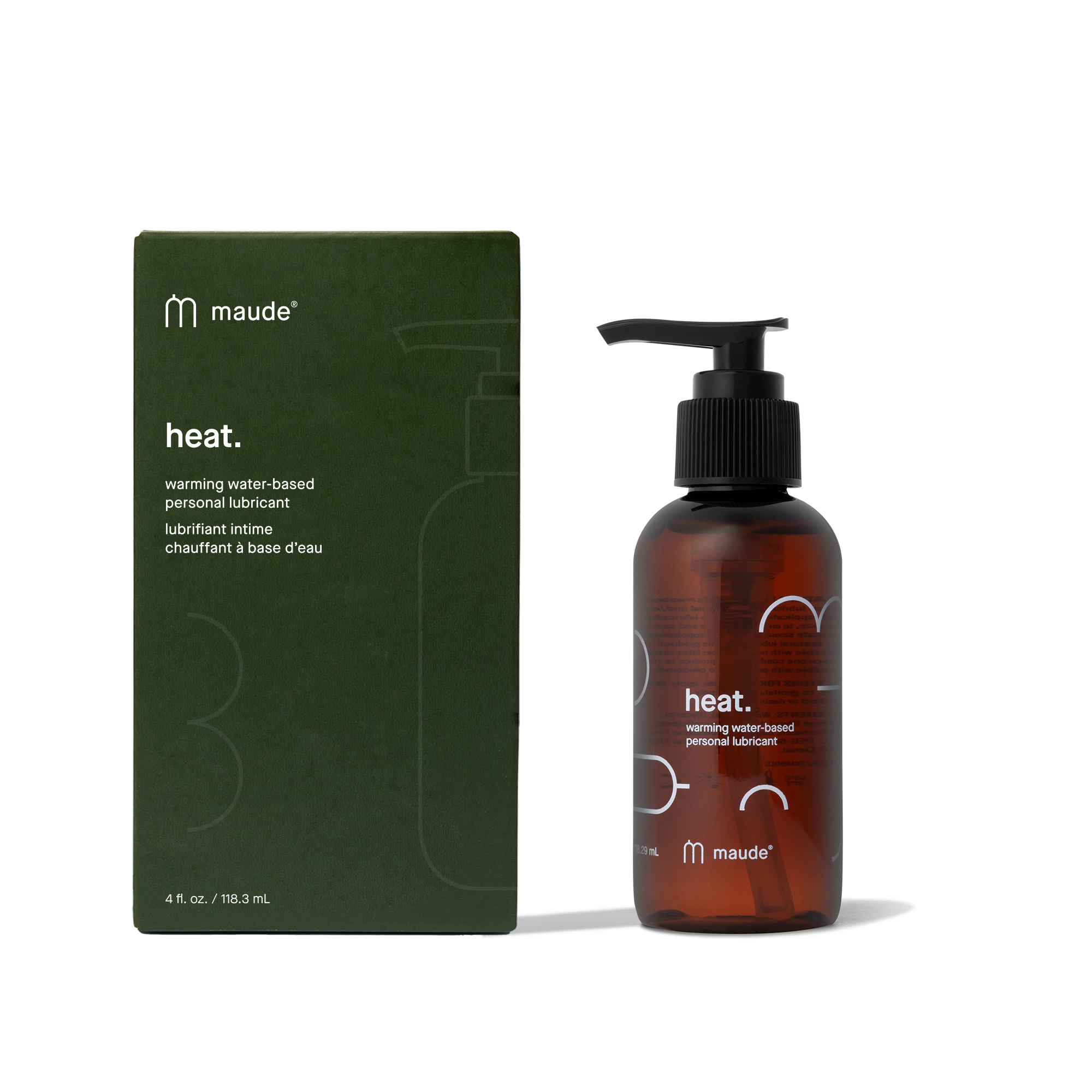 maude - Wholesale Personal Lubricant - Warming water-based lubricant, Heat, 4 oz , adult gifts.0
