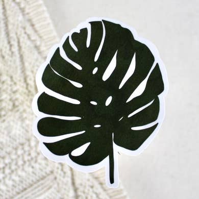 Autocollant feuille Monstera, 3 x 2,4 pouces pour la vente par H&L Craft Co