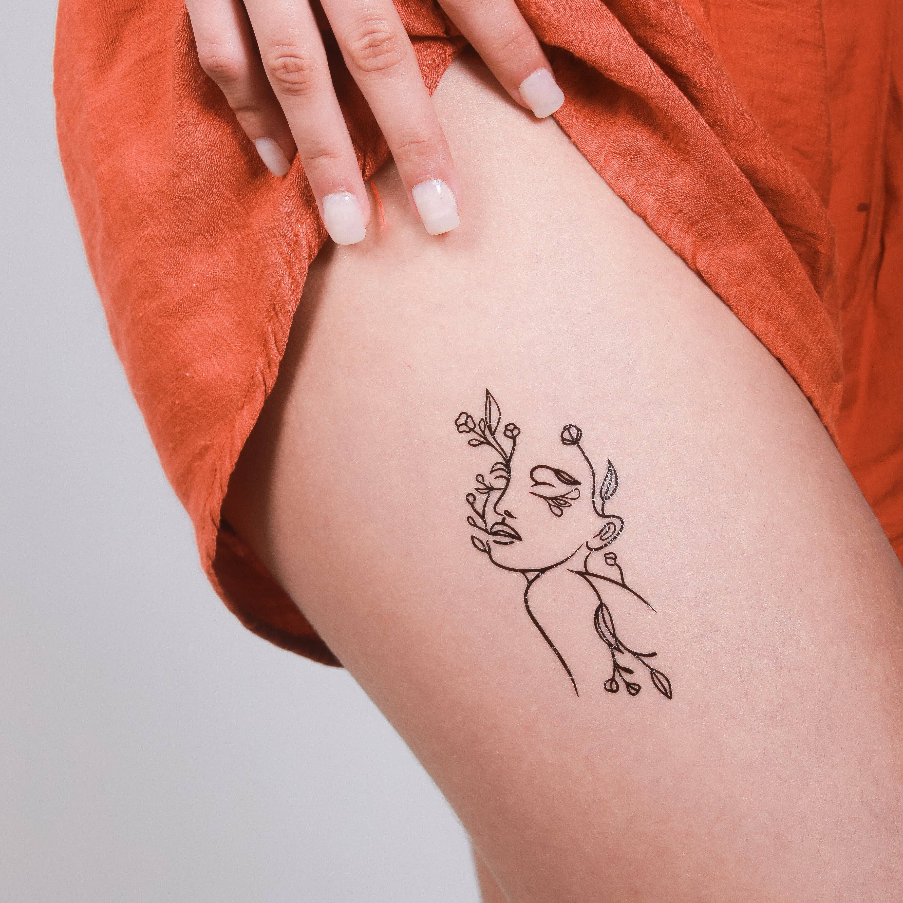 The Flash Tattoo - Wholesale Tijdelijke tattoo - Bloemig gezicht