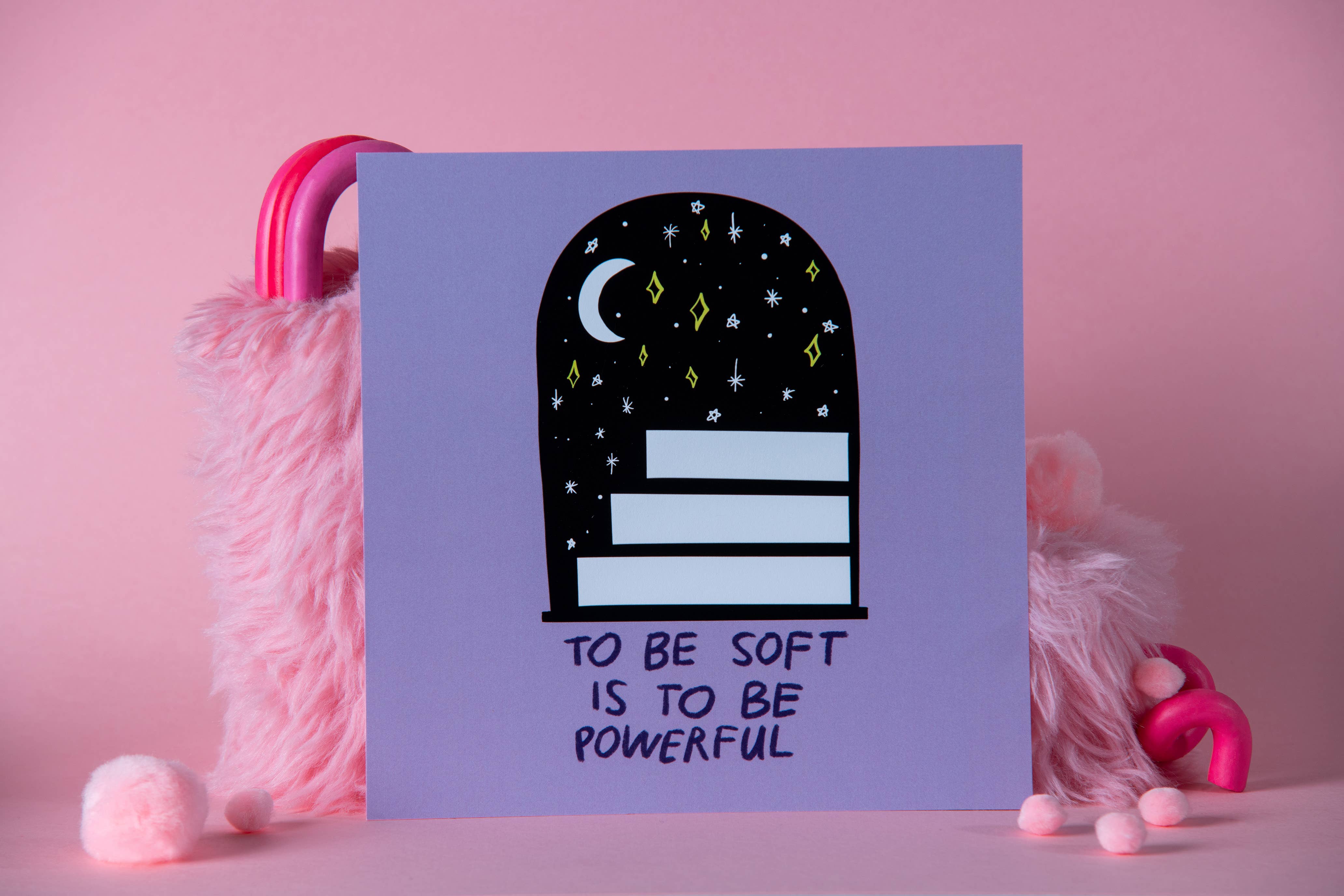 Lydia Writes Good - Wholesale Art Print - TO BE SOFT IS TO BE POWERFUL | print, wall art, typography2