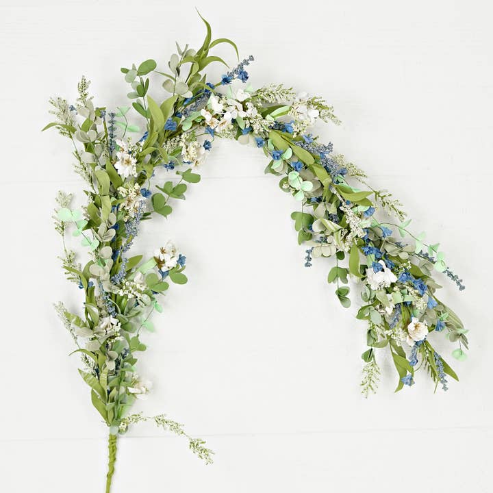 Impressive Enterprises, Inc. - Wholesale Artificial Flowers - 35471- 4ft Garland-Lakeside Garden