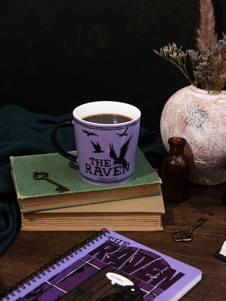 Ceramic Mug, The Raven - Purple for wholesale by Steel Mill and Co.