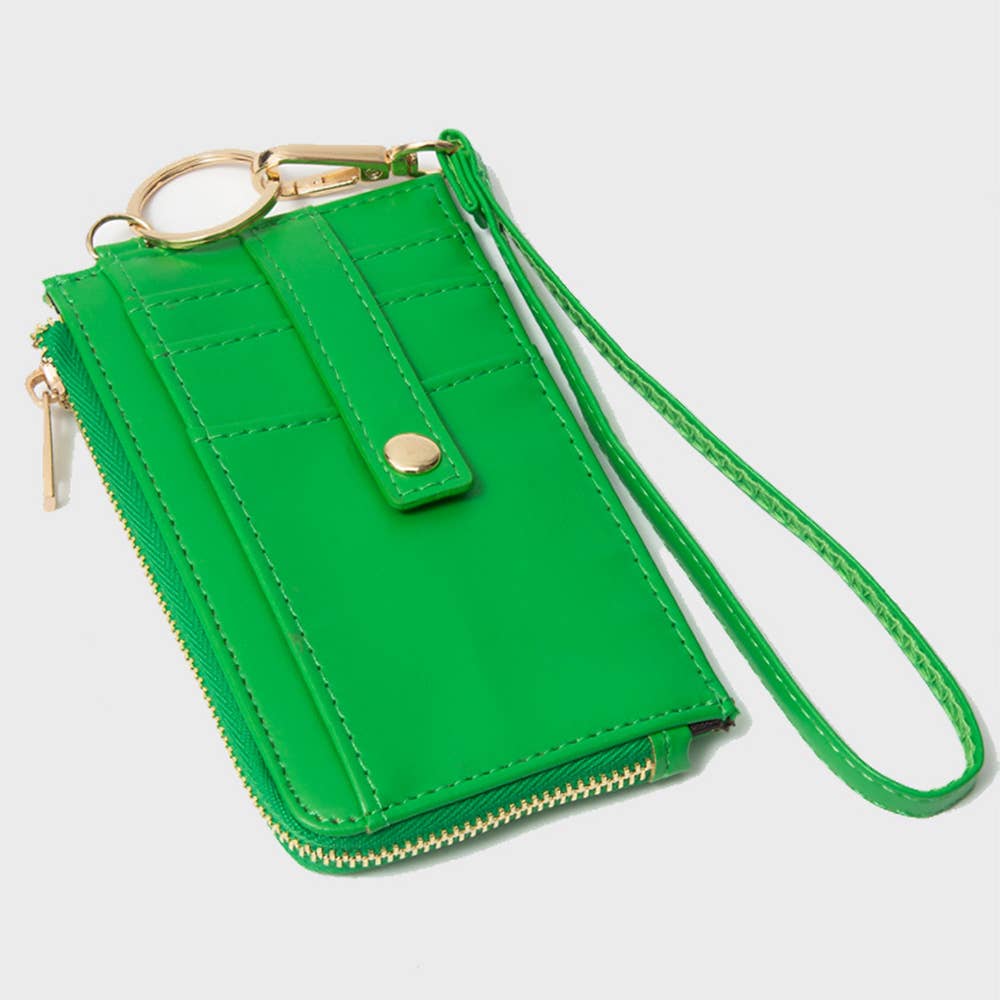 Sensibling Corp. - Wholesale Wristlet - Faux Leather Basket Weave Flat Card Holder Wallet Wristlet13